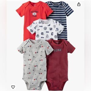 Baby Boy Onesies Set of 5, 6 Months